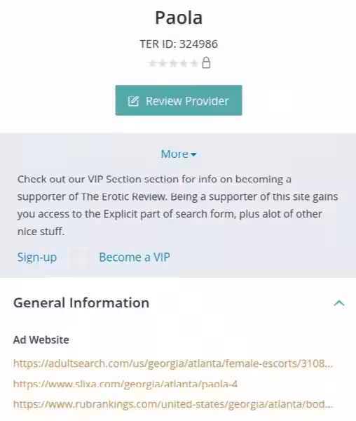 Escort/Massage Paola in Atlanta, GA